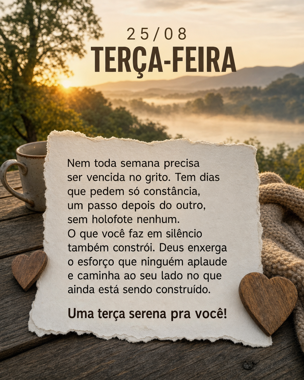 Nem toda semana precisa ser vencida no grito. Tem dias que pedem só constância, um passo depois do outro, sem holofote nenhum. O que você faz em silê...