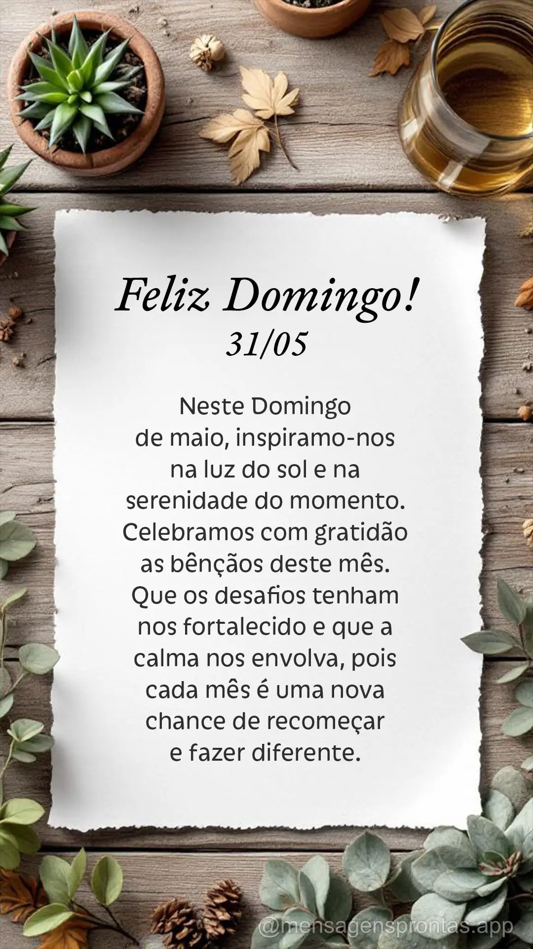 Neste Domingo de maio, inspiramo-nos na luz do sol e na serenidade do momento. Celebramos com gratidão as bênçãos deste mês. Que os desafios tenham ...