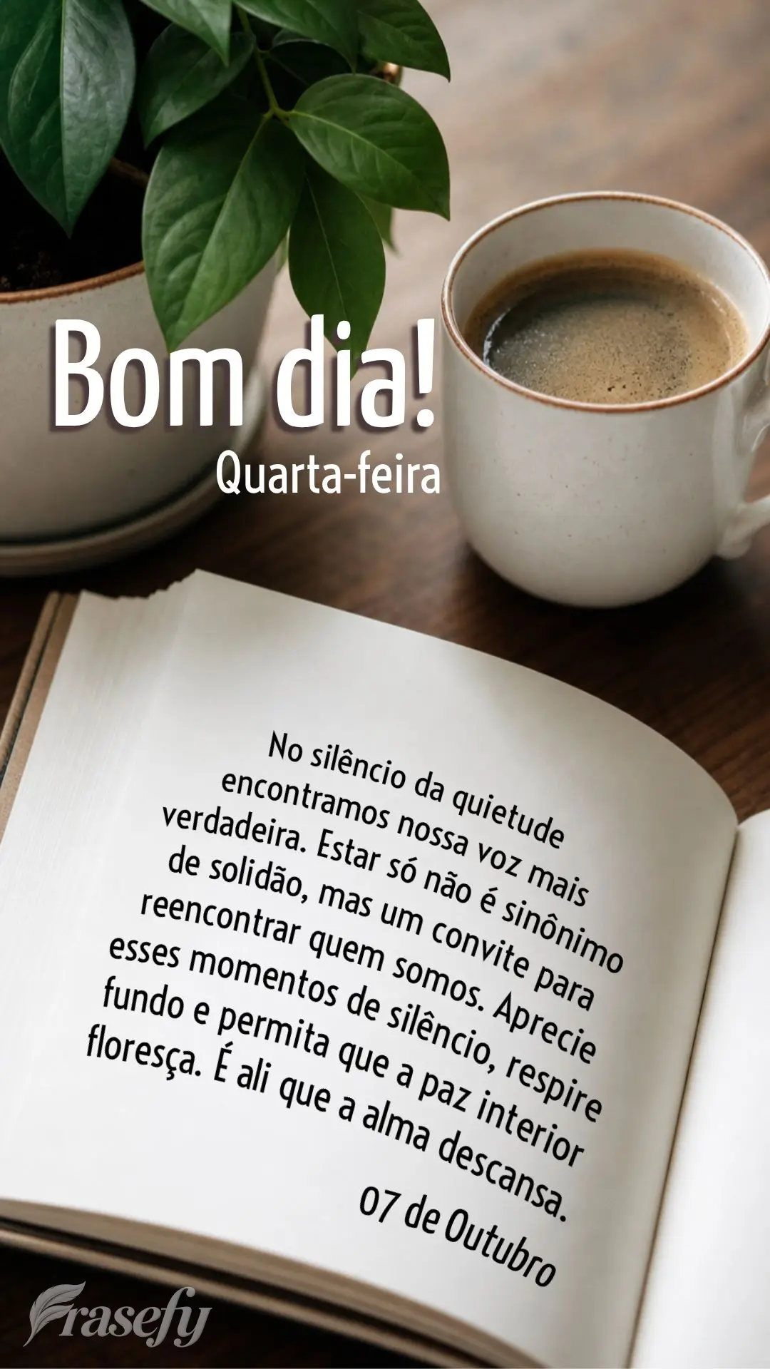 No silêncio da quietude encontramos nossa voz mais verdadeira. Estar só não é sinônimo de solidão, mas um convite para reencontrar quem somos. Apre...