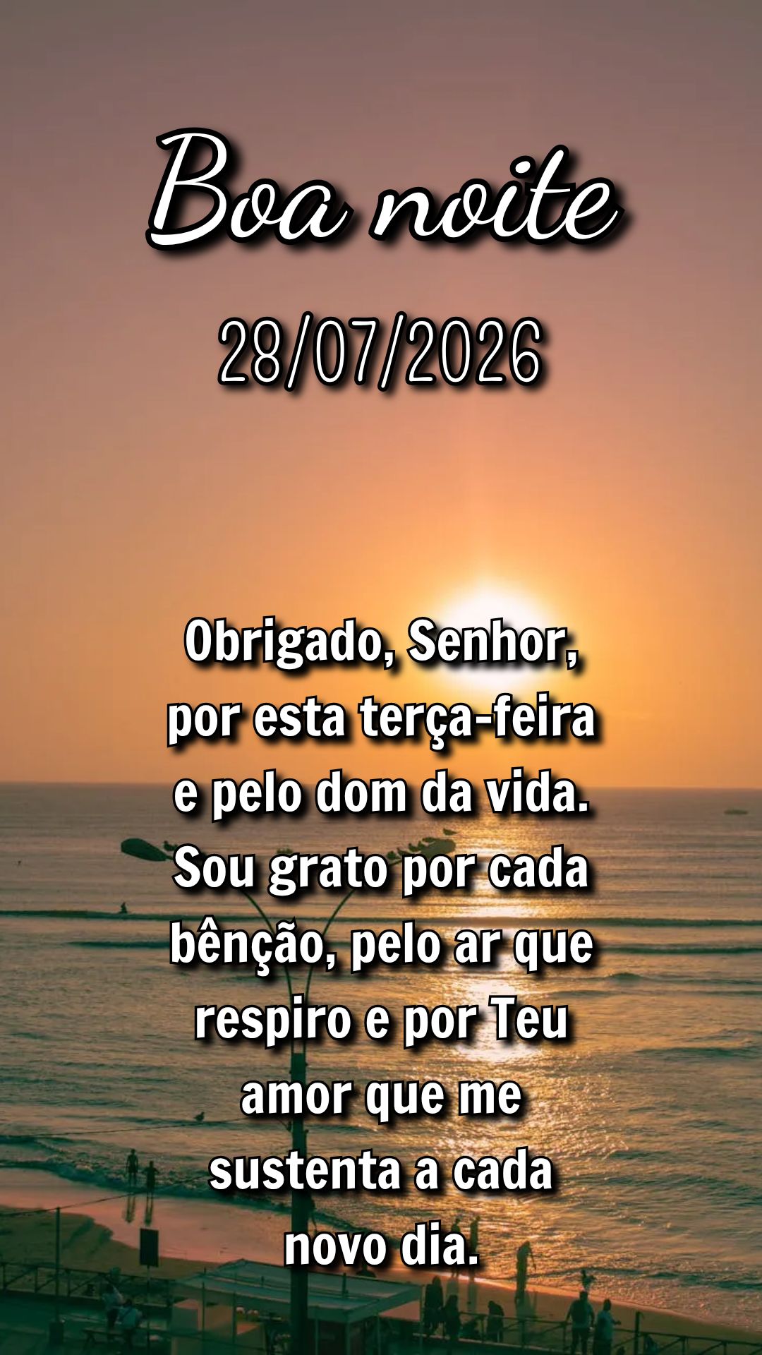 Obrigado, Senhor, por esta terça-feira e pelo dom da vida. Sou grato por cada bênção, pelo ar que respiro e por Teu amor que me sustenta a cada novo ...