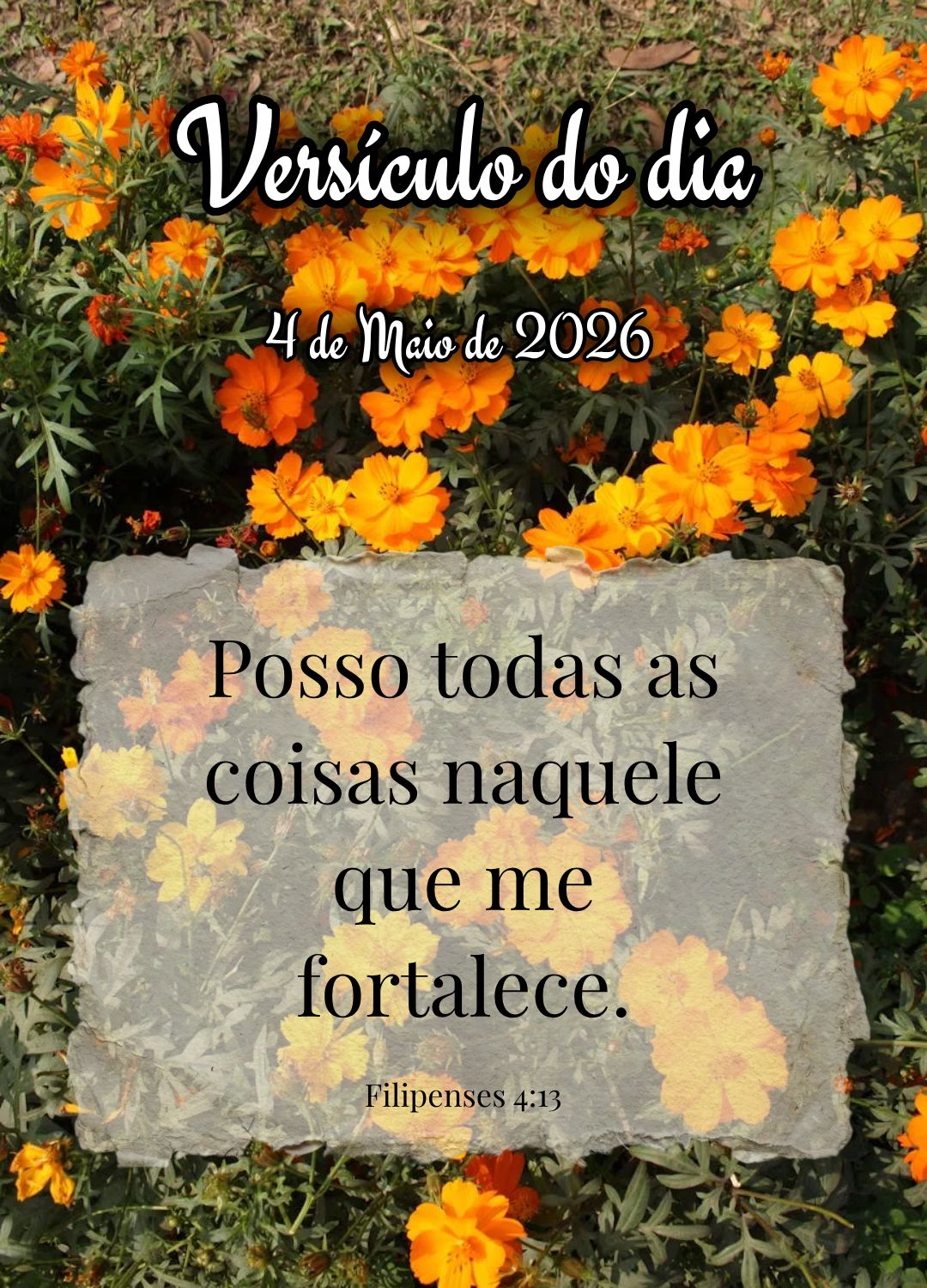 Posso todas as coisas naquele que me fortalece. Versículo do dia Filipenses 4:13