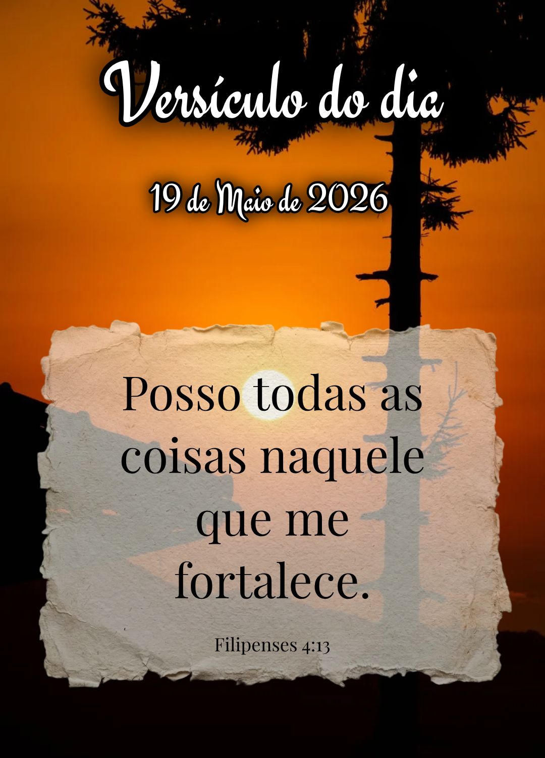 Posso todas as coisas naquele que me fortalece. Versículo do dia Filipenses 4:13
