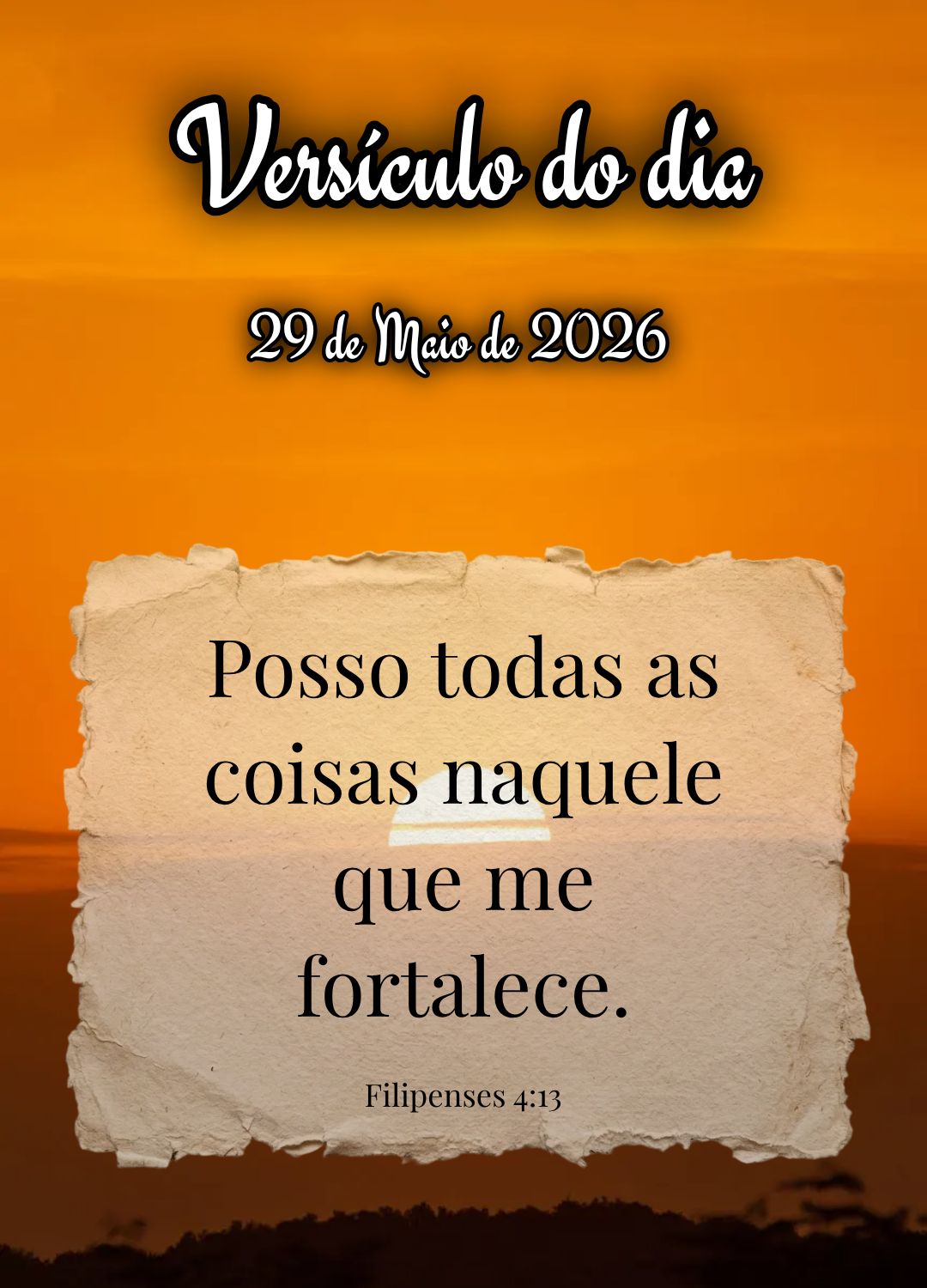 Posso todas as coisas naquele que me fortalece. Versículo do dia Filipenses 4:13