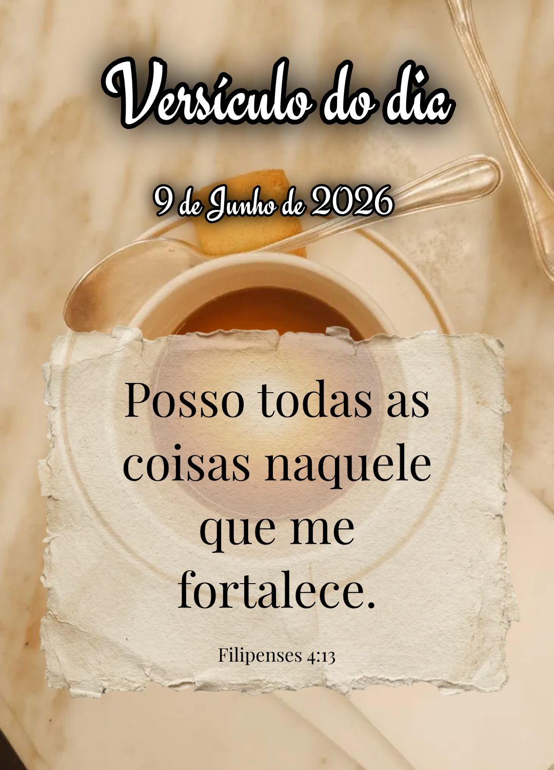 Posso todas as coisas naquele que me fortalece. Versículo do dia Filipenses 4:13