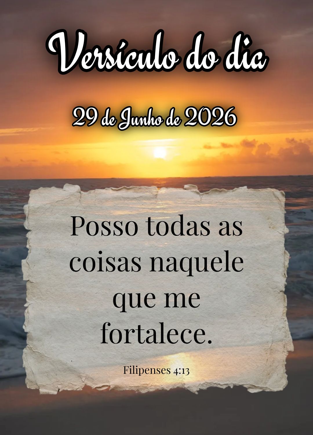 Posso todas as coisas naquele que me fortalece. Versículo do dia Filipenses 4:13