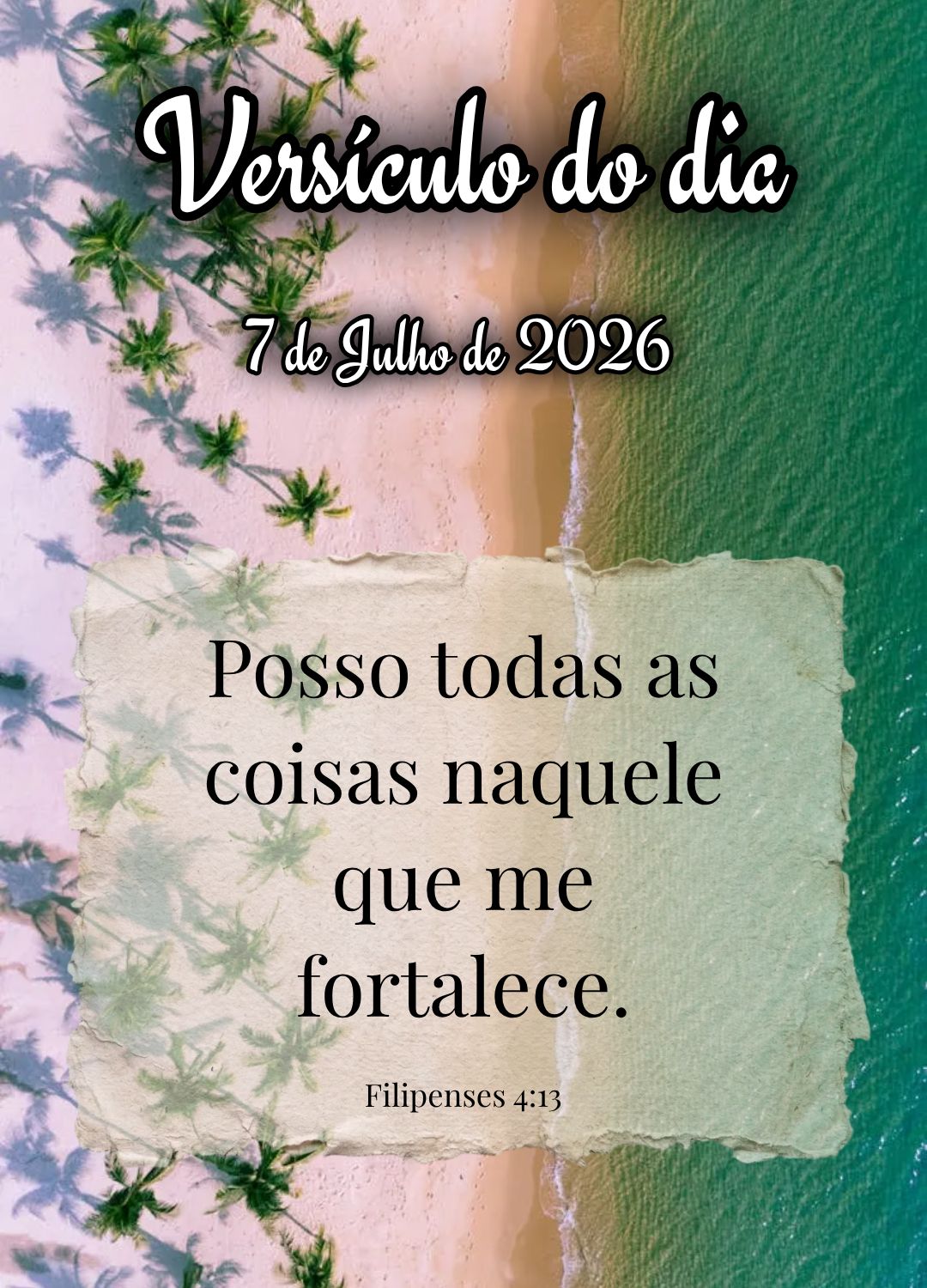 Posso todas as coisas naquele que me fortalece. Versículo do dia Filipenses 4:13