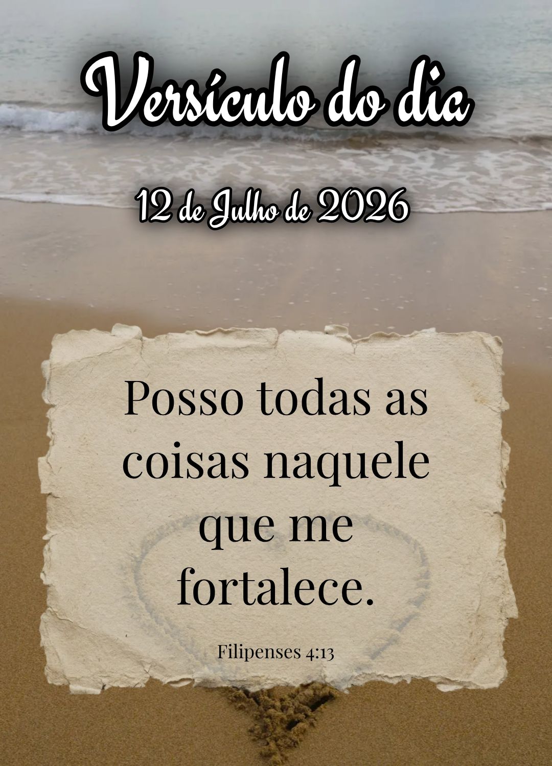 Posso todas as coisas naquele que me fortalece. Versículo do dia Filipenses 4:13