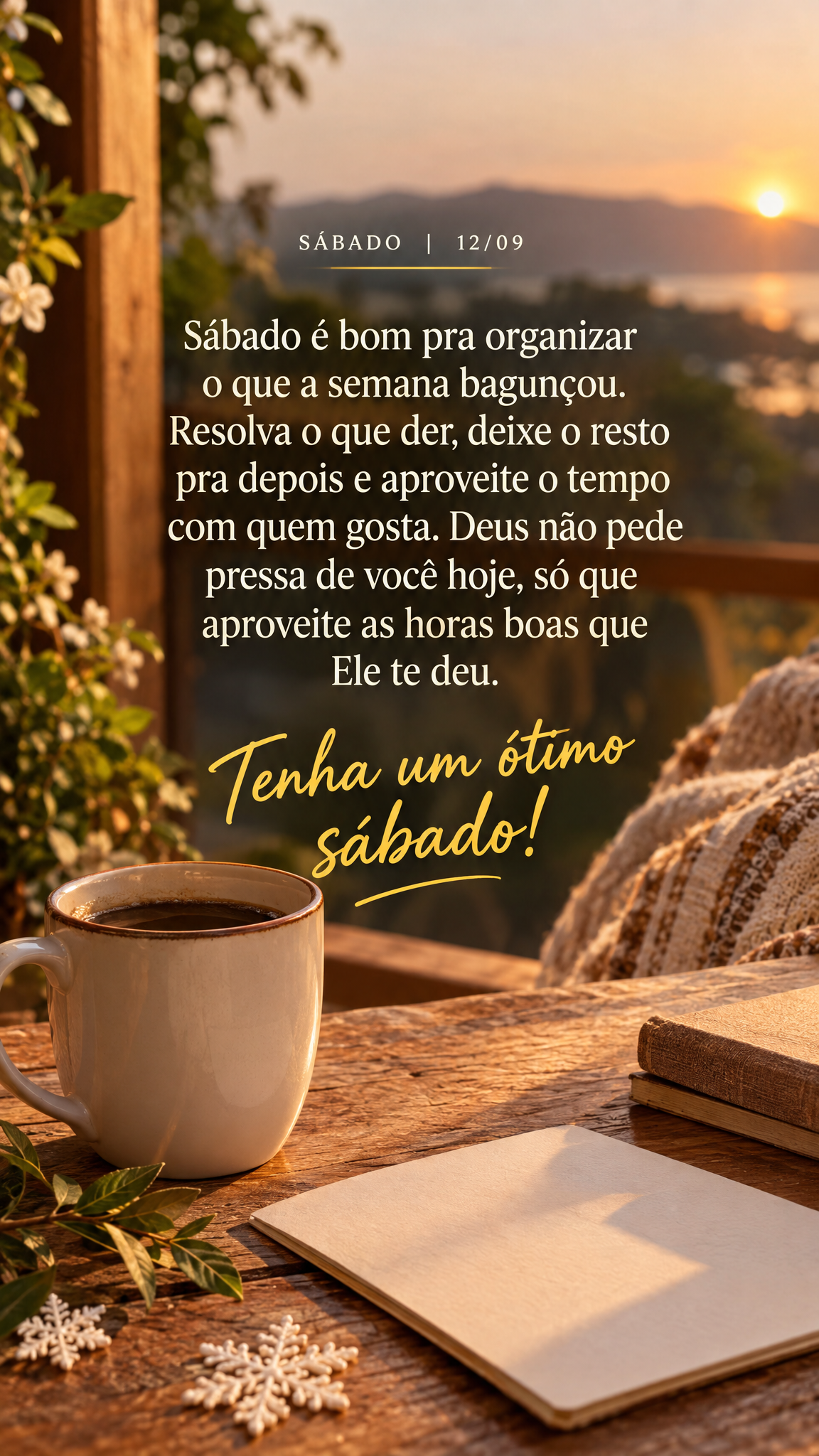 Tenha um ótimo sábado!