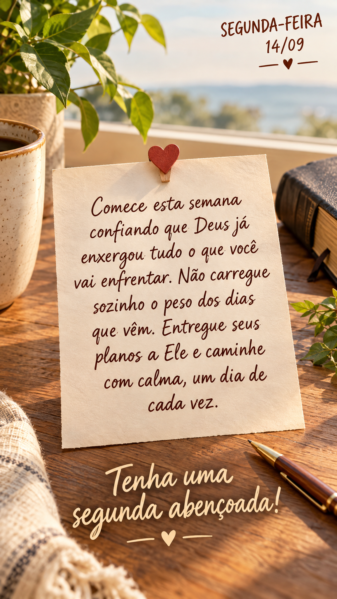 Tenha uma segunda abençoada!