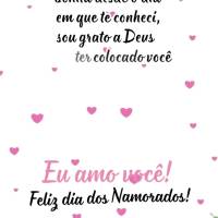 A vida ficou mais bonita desde o dia em que te conheci, sou grato a Deus por ter colocado você no meu caminho, porque para mim você é especial! Eu amo...