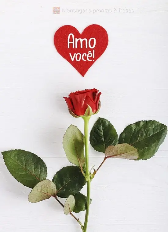 Amo você!
