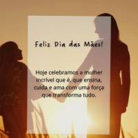Feliz Dia das Mães!
Hoje celebramos a mulher incrível que é, que ensina, cuida e ama com uma força que transforma tudo.