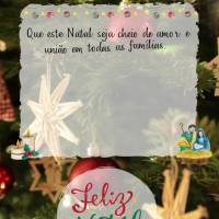 Que este Natal seja cheio de amor e união em todas as famílias. 
Que o nascimento de Jesus renove nossa esperança, nos motive a fazermos sempre o bem...