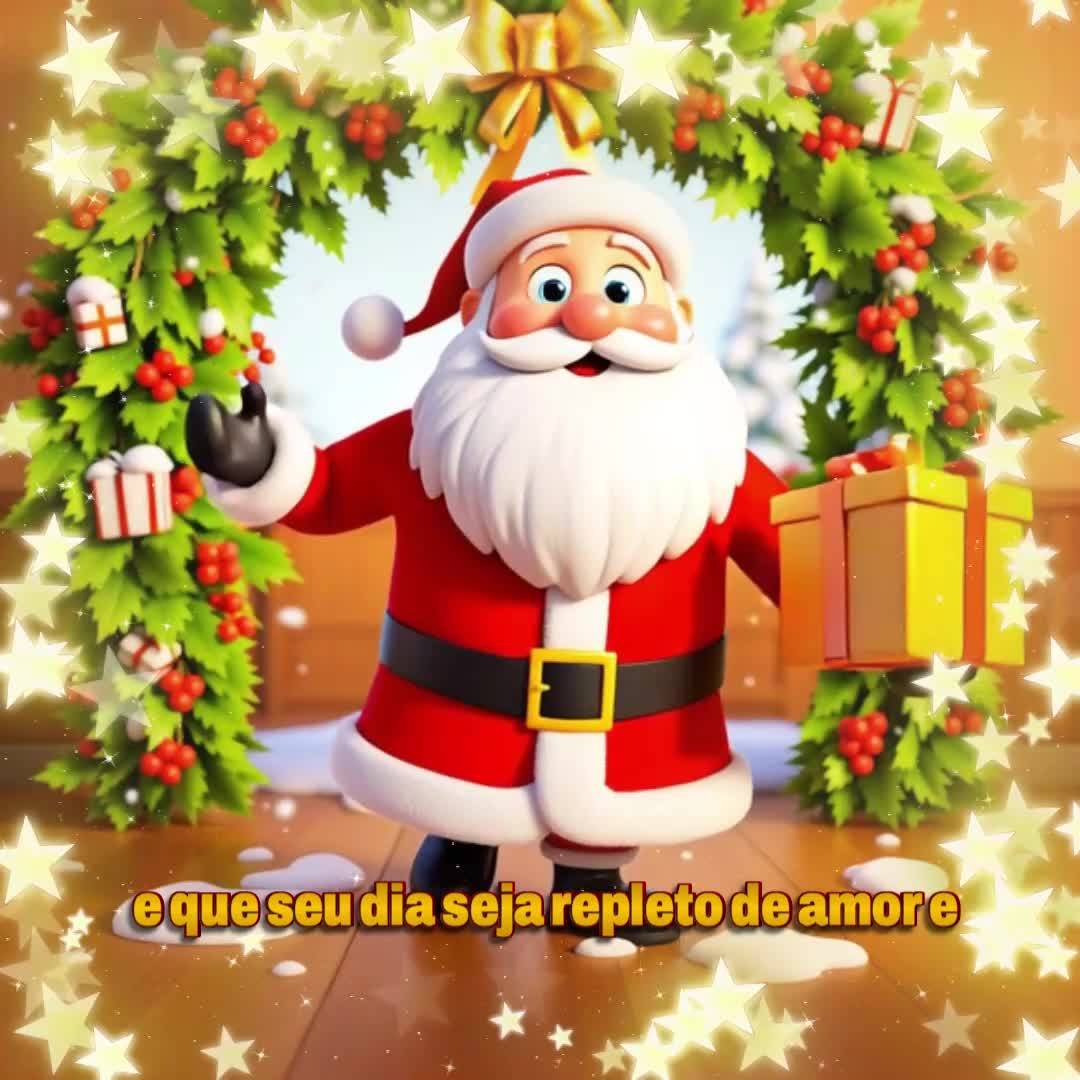 Que o espírito natalino ilumine seu coração e que seu dia seja repleto de amor e alegria! Feliz Natal!
