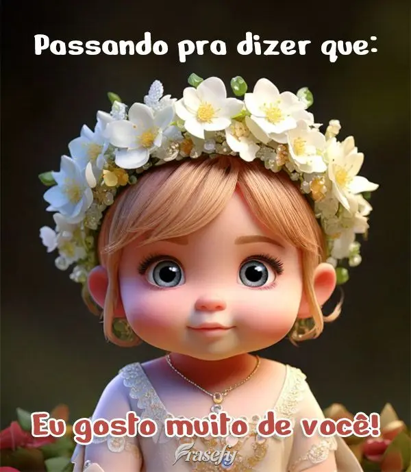 Passando pra dizer que: Eu gosto muito de você!
