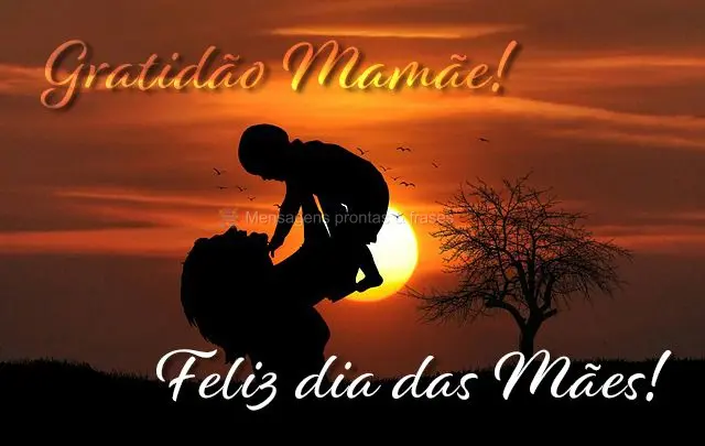 Gratidão Mamãe! Feliz dia das Mães!
