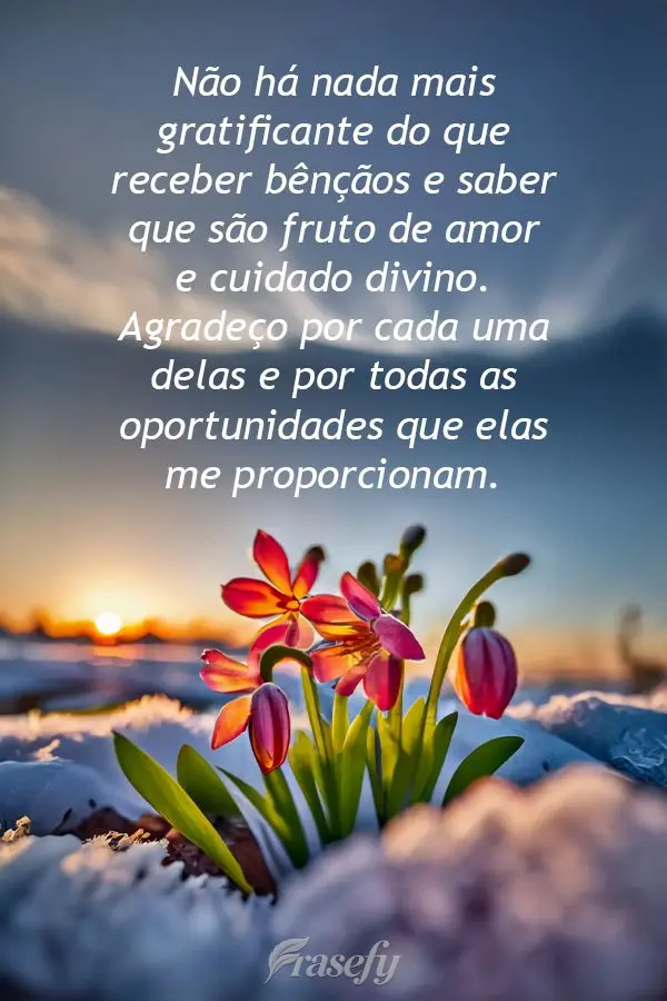 Não há nada mais gratificante do que receber bênçãos e saber que são fruto de amor e cuidado divino. Agradeço por cada uma delas e por todas as op...