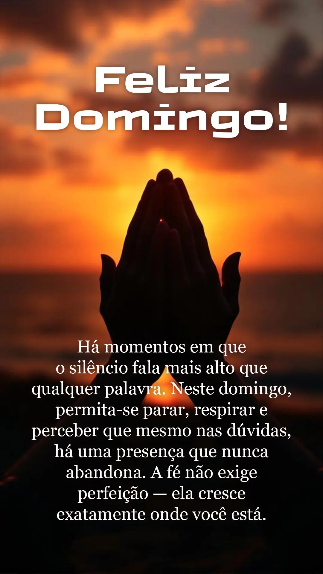 Há momentos em que o silêncio fala mais alto que qualquer palavra. Neste domingo, permita-se parar, respirar e perceber que mesmo nas dúvidas, há uma...