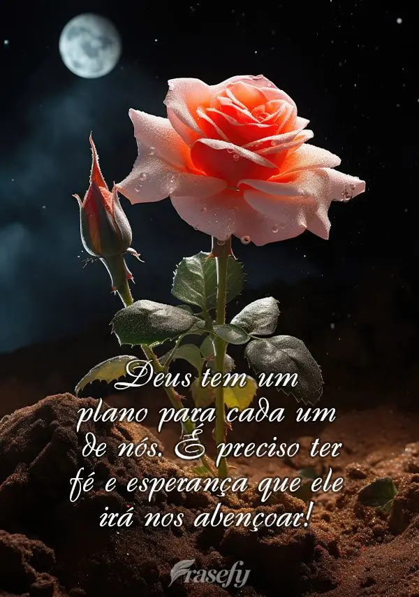 Deus tem um plano para cada um de nós. É preciso ter fé e esperança que ele irá nos abençoar!