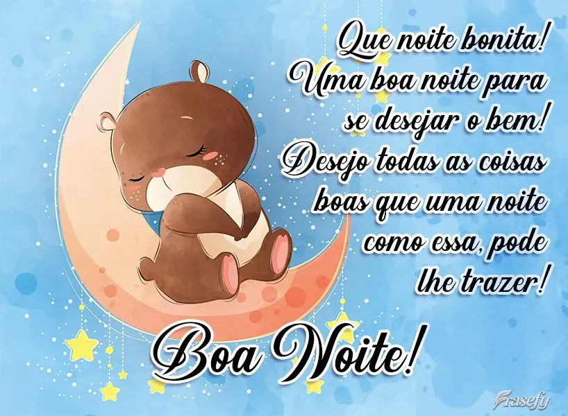 Que noite bonita! É uma boa noite para se desejar o bem! Desejo todas as coisas boas que uma noite como essa pode lhe trazer!  Boa Noite!