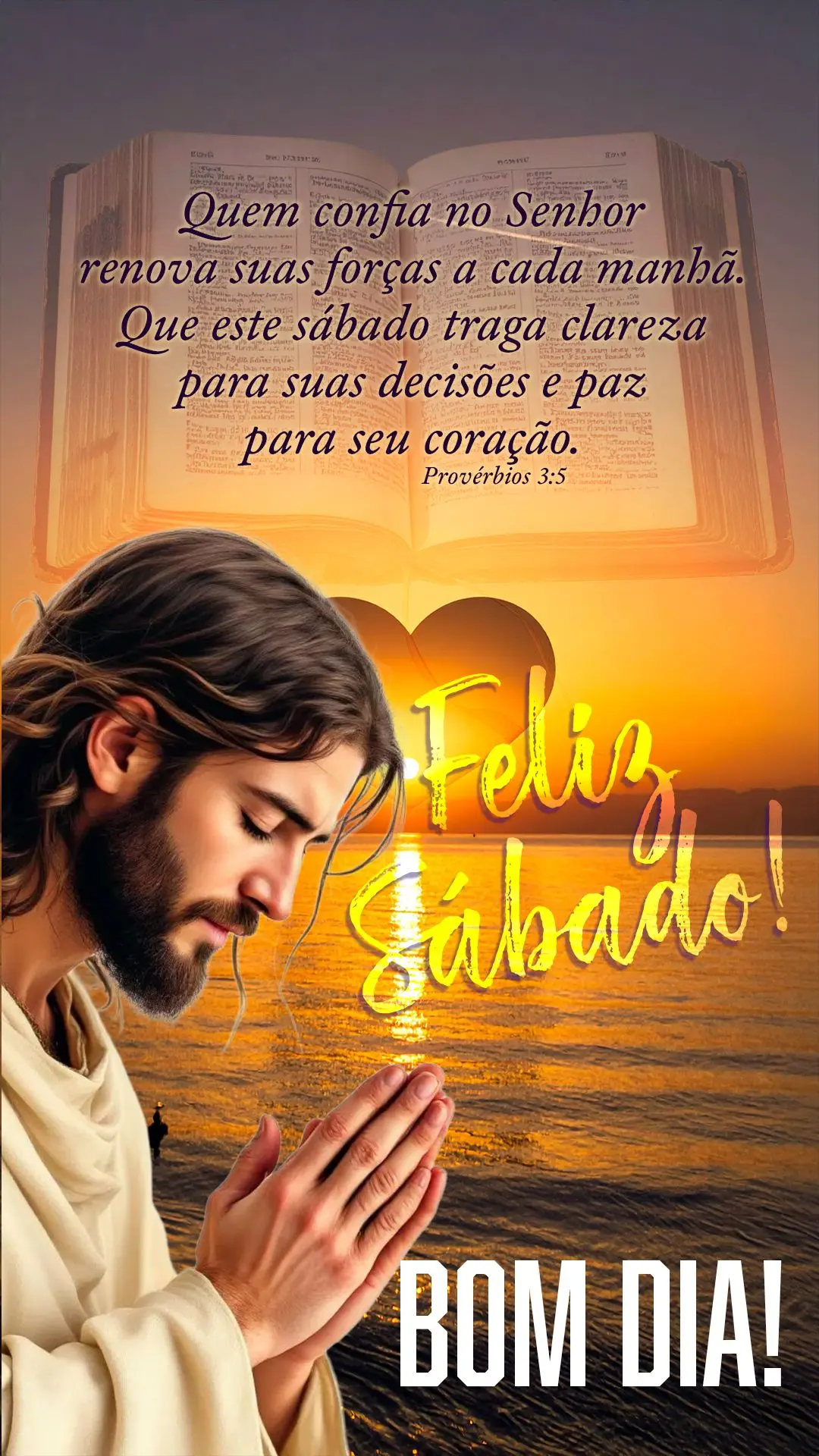 🌿 Quem confia no Senhor renova suas forças a cada manhã. Que este sábado traga clareza para suas decisões e paz para seu coração. Provérbios 3:...