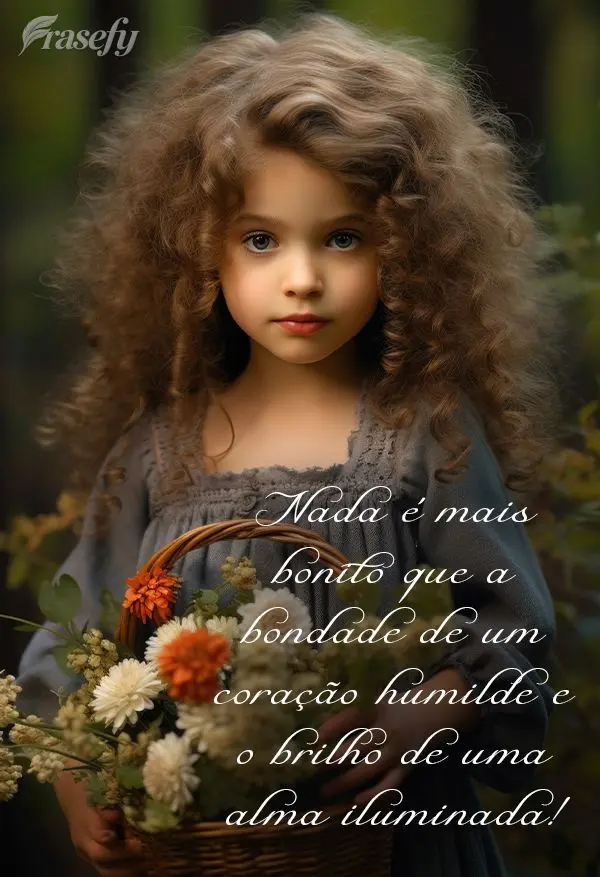 Nada é mais bonito que a bondade de um coração humilde e o brilho de uma alma iluminada!