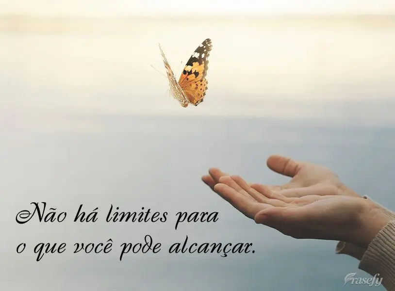 Não há limites para o que você pode alcançar.