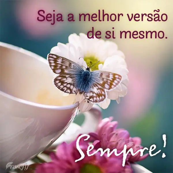 Seja a melhor versão de si mesmo. Sempre!