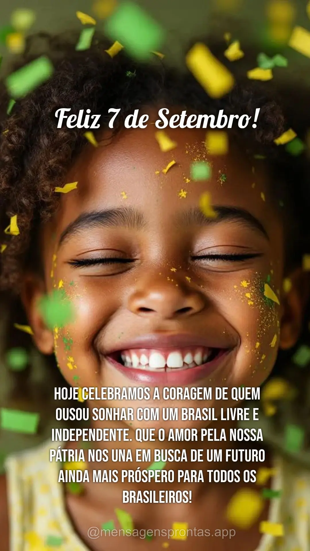Hoje celebramos a coragem de quem ousou sonhar com um Brasil livre e independente. Que o amor pela nossa pátria nos una em busca de um futuro ainda mais...