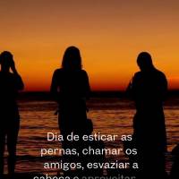 Dia de esticar as pernas, chamar os amigos, esvaziar a cabeça e aproveitar o melhor que a vida tem pra nos dar.  Sexta-feira