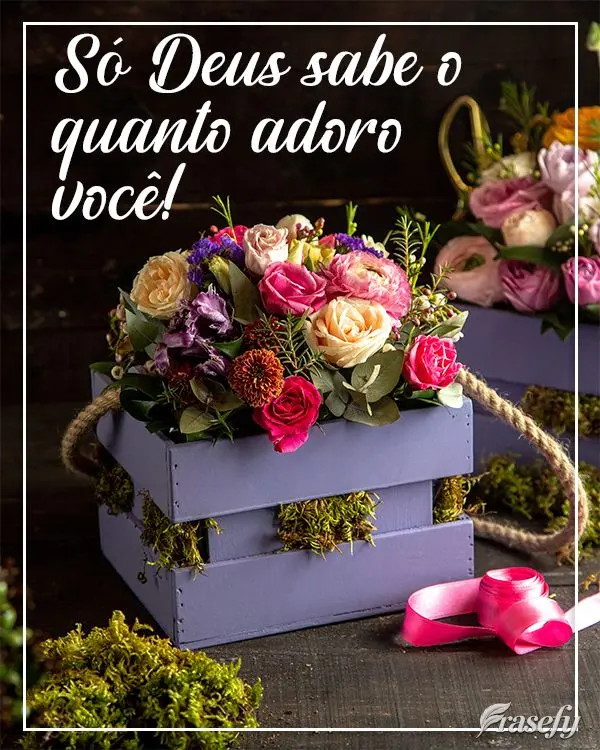 Só Deus sabe o quanto adoro você!
