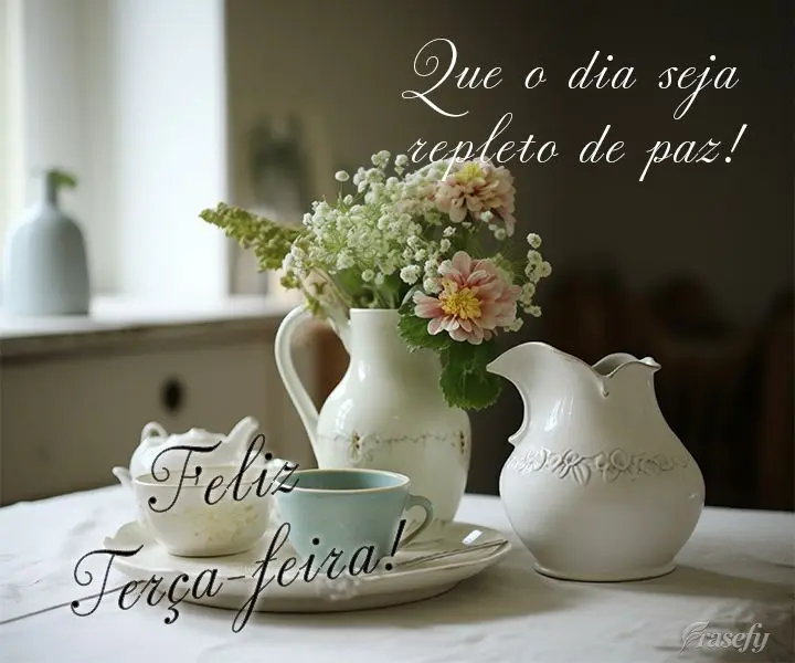 Que o dia seja repleto de paz! Feliz Terça-feira!