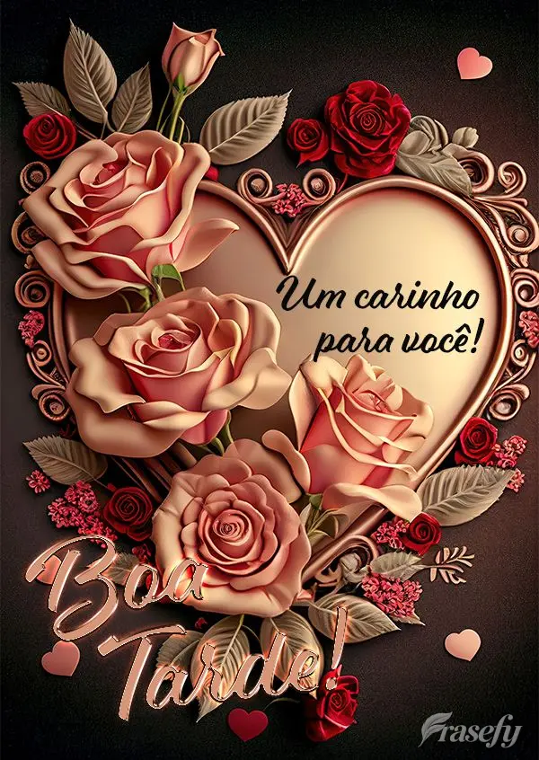 Um carinho para você!  Boa tarde!